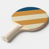 レトロブルーウェーはっきりしたブストライプー 卓球ラケット (正面アングル)