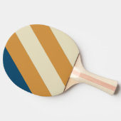 レトロブルーウェーはっきりしたブストライプー 卓球ラケット (横)
