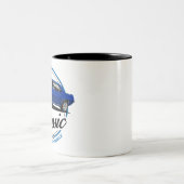 レトロブルーカマロクラシック ツートーンマグカップ (中央)