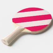 レトロブルークラッシュはっきりしたストライプ 卓球ラケット (正面アングル)