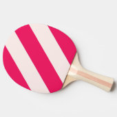 レトロブルークラッシュはっきりしたストライプ 卓球ラケット (横)