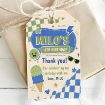 レトロブルーグリーンの男の子 誕生日