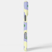 レトロブルーグリーンフローラお洒落ヒッピ名門私立校風のー Case-Mate iPhoneケース (裏面 / 右)