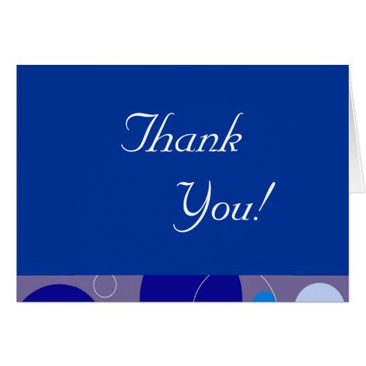 レトロブルーサークル&オーバルサンキューノート (正面横)