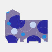 レトロブルーサークル&オーバルペリウニ王室のクルアクア フェイバーボックス (折り畳みなし)