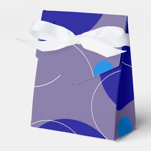 レトロブルーサークル&オーバルペリウニ王室のクルアクア フェイバーボックス (正面サイド)