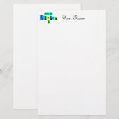 レトロブルースキッチンから Custom Stationery 便箋 (正面/裏面)