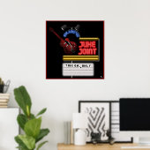 レトロブルースジュケジョイントポスター ポスター (ホームオフィス)