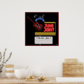 レトロブルースジュケジョイントポスター ポスター (キッチン)