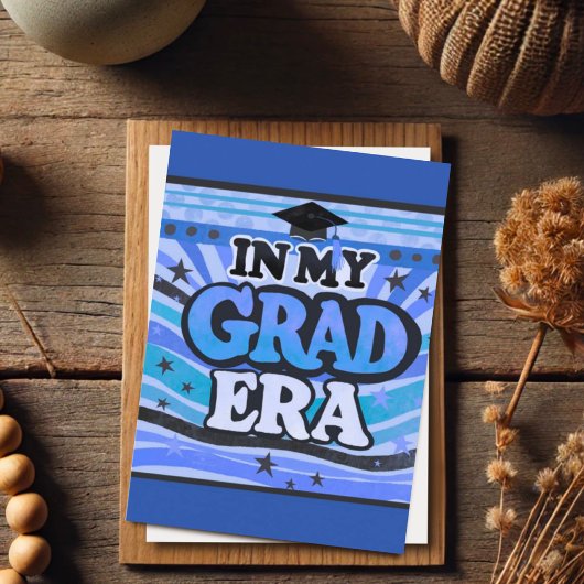 レトロブルースタイリッシュおもしろいインマイグラードエラ引用文 カード