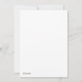 レトロブルースノーフレークホリデーフォトカード シーズンカード (裏面)