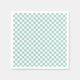 レトロブルーチェックスケートボード2素晴らしい2nd誕生日 スタンダードカクテルナプキン