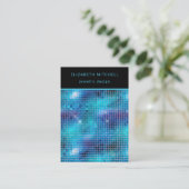 レトロブルーディスコグラム |イヤリングディスプレイカード 名刺 (スタンド正面)