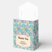 レトロブルーピーチフローラグルーヴィ誕生日 フェイバーボックス (オープン)