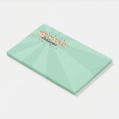 レトロブルーフラッシュカラーホリークリスマスすてき文字 ポストイット (アングル)