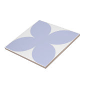 レトロブルーフローラペタルミッドセンチュリーモダンデザイン タイル (側面)