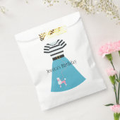 レトロブループードルスカートのカスタマイズ フェイバーバッグ (封をした状態)