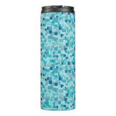 レトロブルーモザイクサーマルタンブラー タンブラー (裏面)