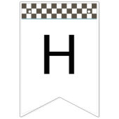 レトロブルーレースカー乗り上げバンティングフラグ バンティングフラッグ (第2の旗)