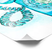 レトロブルーロータリー電話アートプリントヴィンテージ フォトプリント            (角)