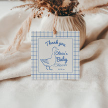 レトロブルー間抜けグースハンドドロッド男の赤ちゃん