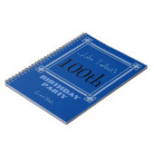 レトロブルー100thバースデーパーティーゲストブック ノートブック (左側)