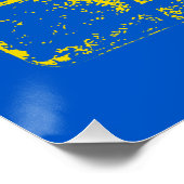 レトロブルー&イエローカセットテープ ポスター (コーナー)