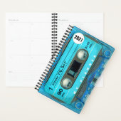 レトロブルーT4オーディオ引用文パーソナライズされたP プランナー手帳 (ディスプレー)