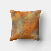 レトロブロンズ抽象芸術炎 クッション (裏面)