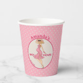 レトロブロンド母2赤ちゃんシャワーパーティー 紙コップ (正面)