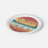レトロブンコパーティー ペーパープレート (アングル)