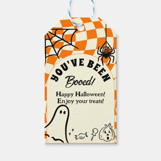 レトロブーイングされたゲーム ギフトタグ (正面)