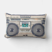 レトロブームボックスベージュ ランバークッション (正面)