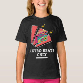 レトロブームボックス 80年代 90年代 ビンテージ ミュージック ビーツ Tシャツ