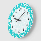 レトロブーメラングス ラージ壁時計 (傾斜)