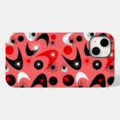 レトロブーメランズ&スターバスト Case-Mate iPhoneケース (裏面 (横))