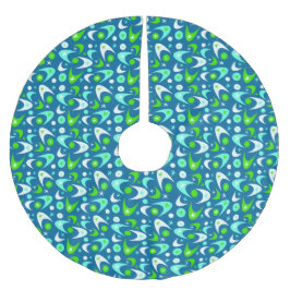 レトロブーメランズ ブラッシュドポリエステルツリースカート