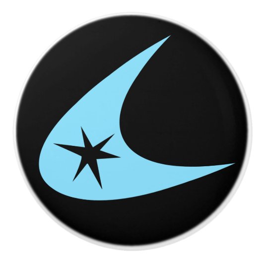 レトロブーメラン セラミックノブ (正面)