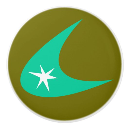 レトロブーメラン セラミックノブ (正面)