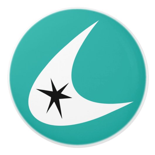 レトロブーメラン セラミックノブ (正面)