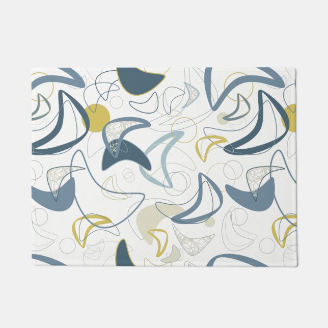 レトロブーメラン！ ドアマット (正面)