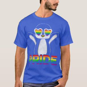 レトロプライドゲイLGBTペンギン Tシャツ