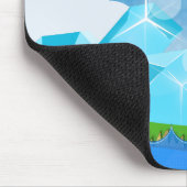 レトロプラットフォームゲーム マウスパッド (コーナー)