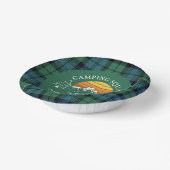 レトロプレイドタータンチェックファミリーキャンピングスクワッドキャンベル ペーパーボウル (傾斜あり)