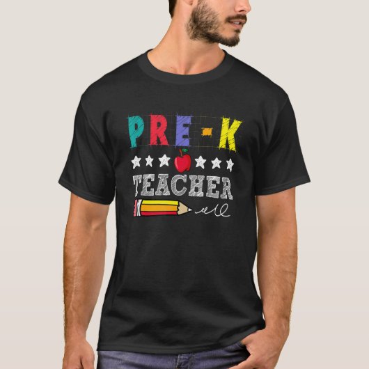 レトロプレK先生ライフ新学期プレ Tシャツ (正面)