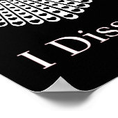 レトロプロチョイススタイル私たちはフェミニストに反対 ポスター (角)