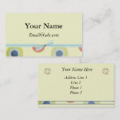 レトロプロファイルと名刺 名刺 (正面/裏面)