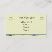 レトロプロファイルと名刺 名刺 (裏面)