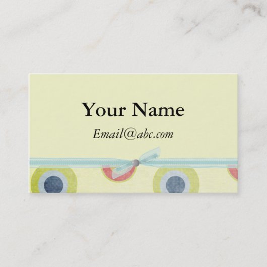 レトロプロファイルと名刺 名刺 (正面)