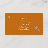 レトロプロファイルカードテンプレート 名刺 (裏面)